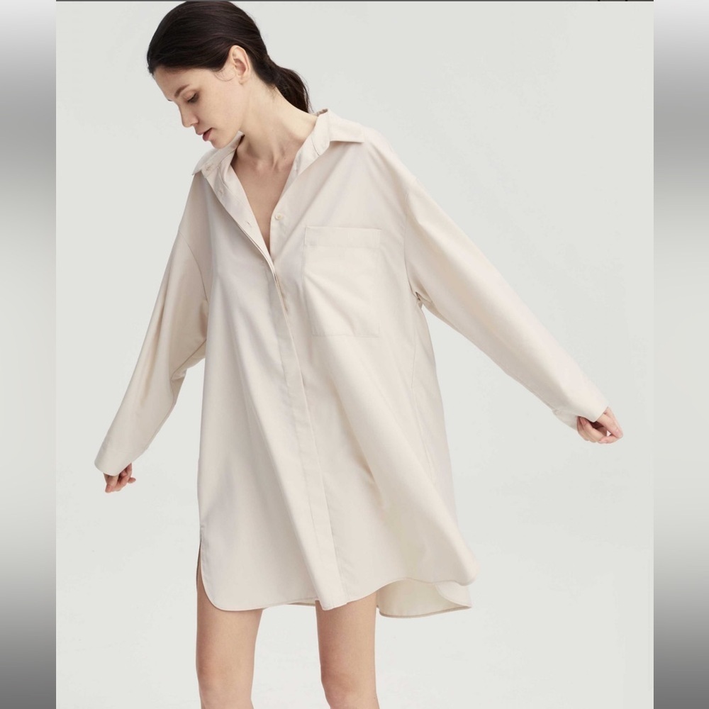 Nap oversized boyfriend button down shirt